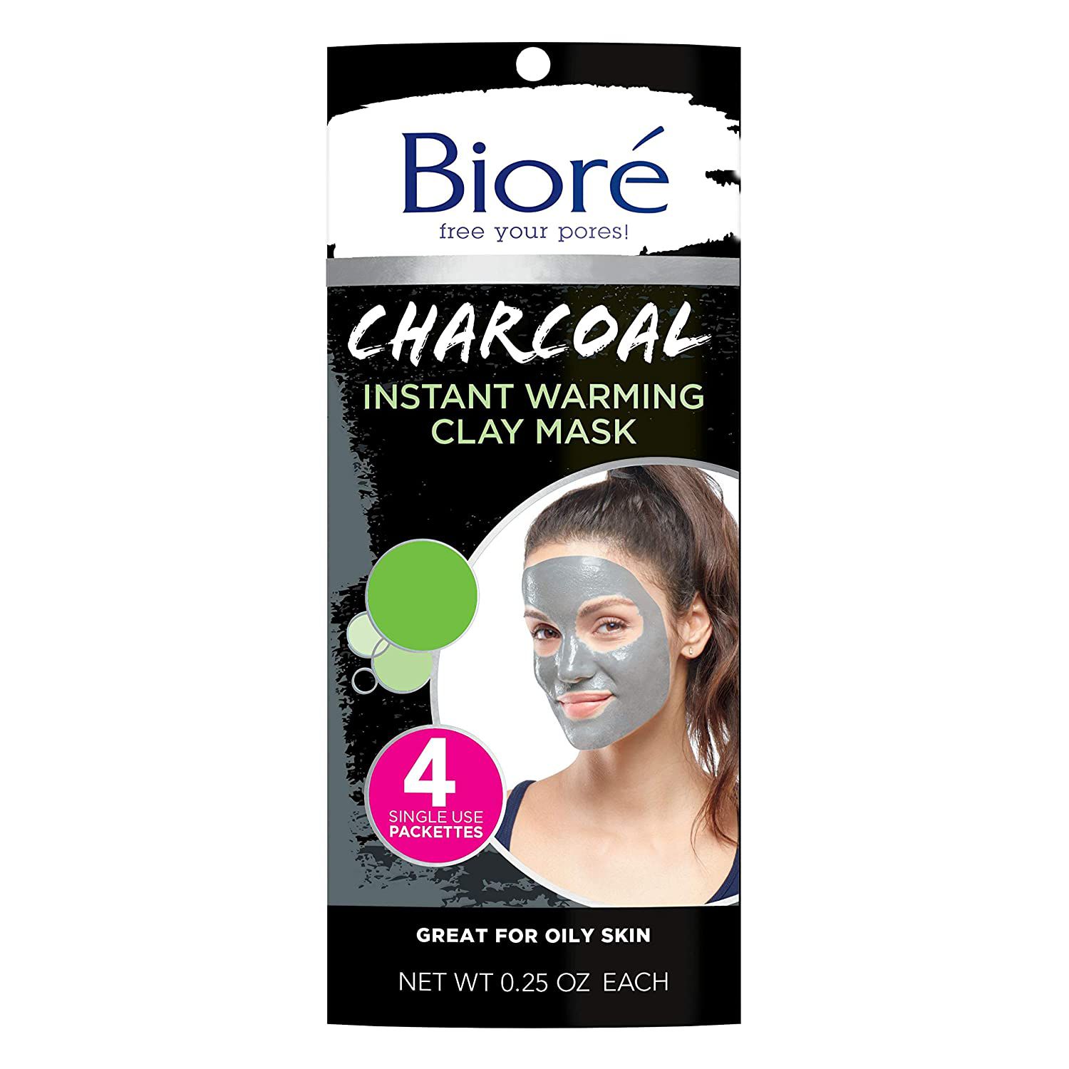 Bior&eacute; Charcoal Instantly Warming Clay Facial Mask for Oily Skin