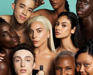 Lady Gaga and models wearing Haus Labs foundation