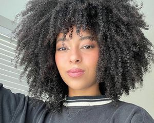 Portrait of WOC with Natural Hair 