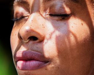 woman with sunlight