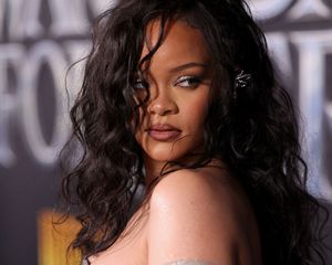 Rihanna at the Wakanada Forever premier 