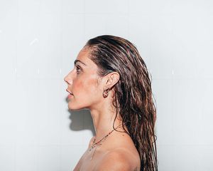 person in the shower