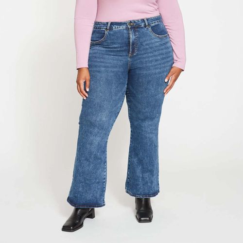 Farrah High Rise Flared Jeans ($128)