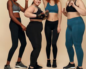 Group of women in workout leggings and sports bras