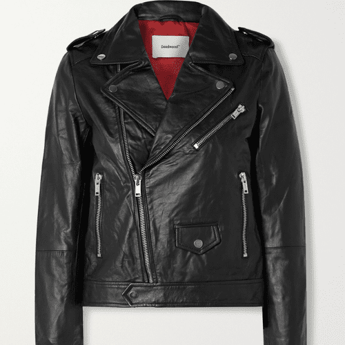 Deadwood River Leather Biker Jacket